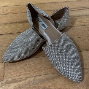 Steve Madden Rhinestones Sparkle Flats, Size 8.5